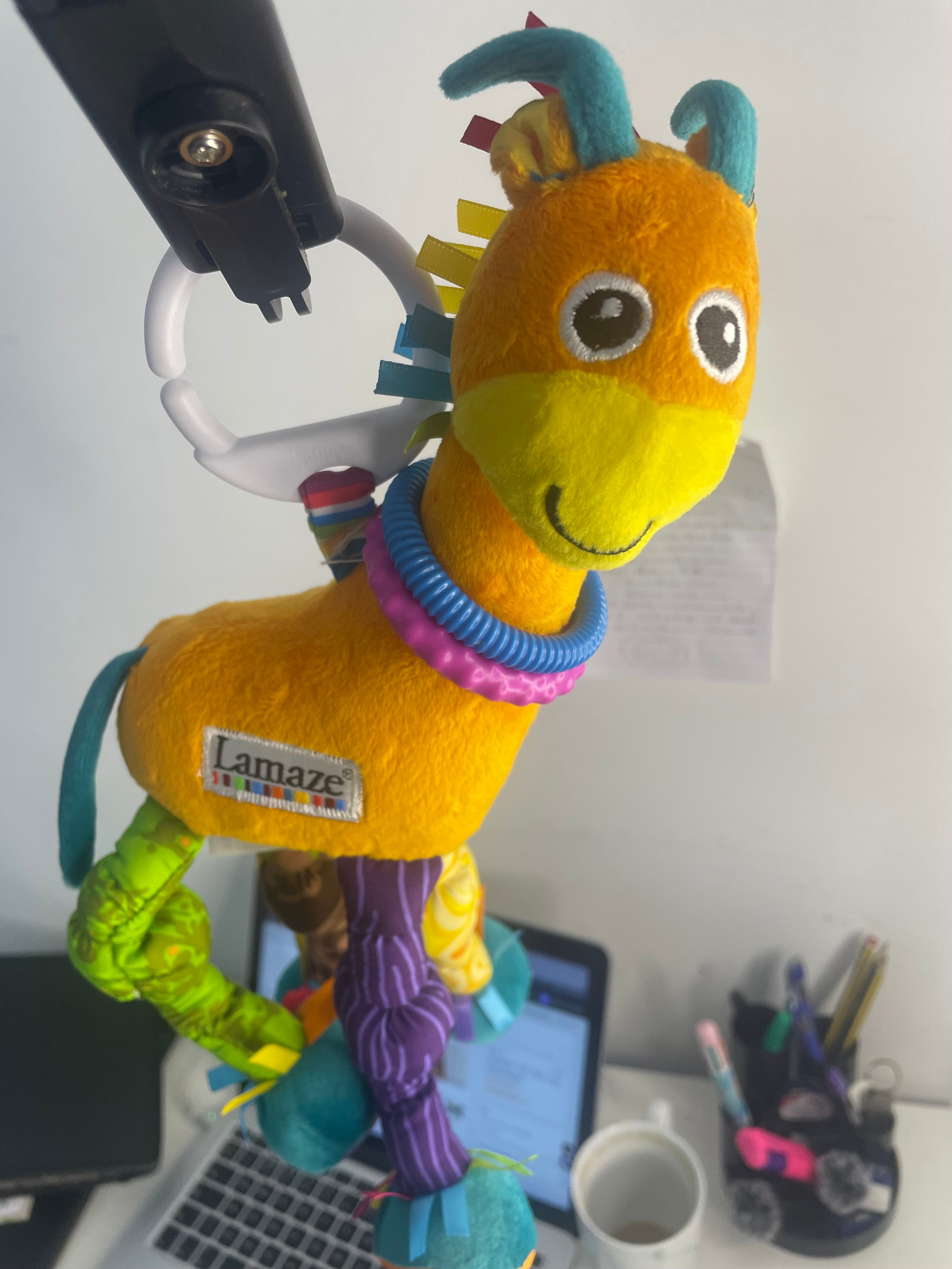 Hanging Toy Baby Stroller or Bed Toy Ring Inside Plush Educational Toy