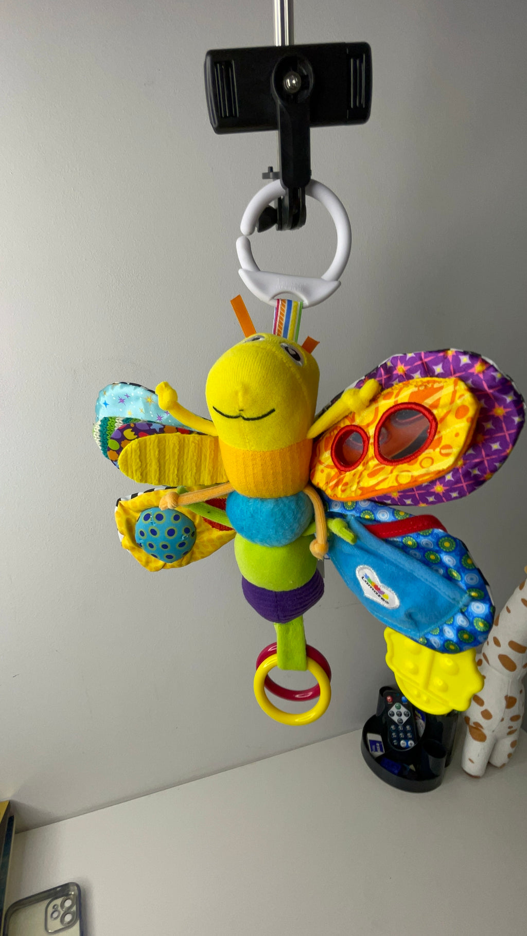 Hanging Toy Baby Stroller or Bed Toy Ring Inside Plush Educational Toy