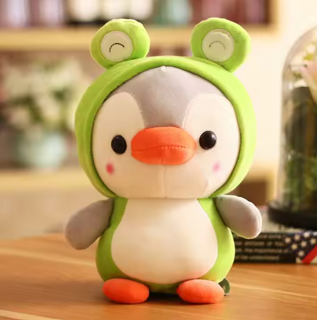 Cute plush Penguin in costume