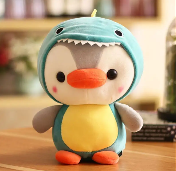 Cute plush Penguin in costume