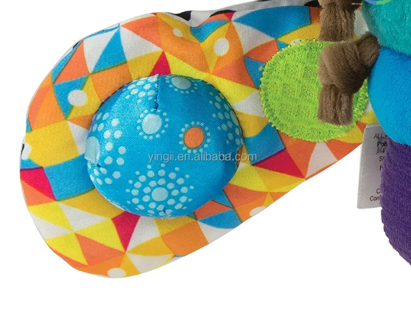 Hanging Toy Baby Stroller or Bed Toy Ring Inside Plush Educational Toy