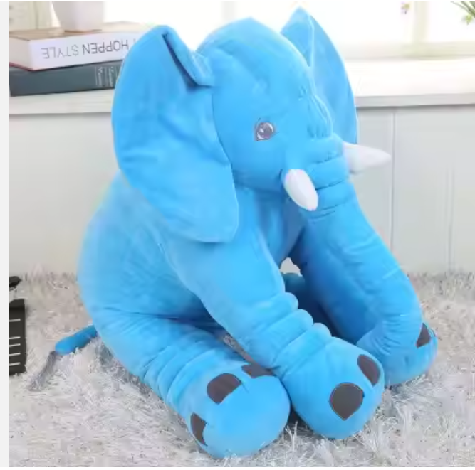 Plush Toy Animal Elephant Toy Soft Baby Pillow Gray Plush