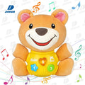 Plush Musical Cute Cartoon Bear Stuffed Toys Baby Soothe