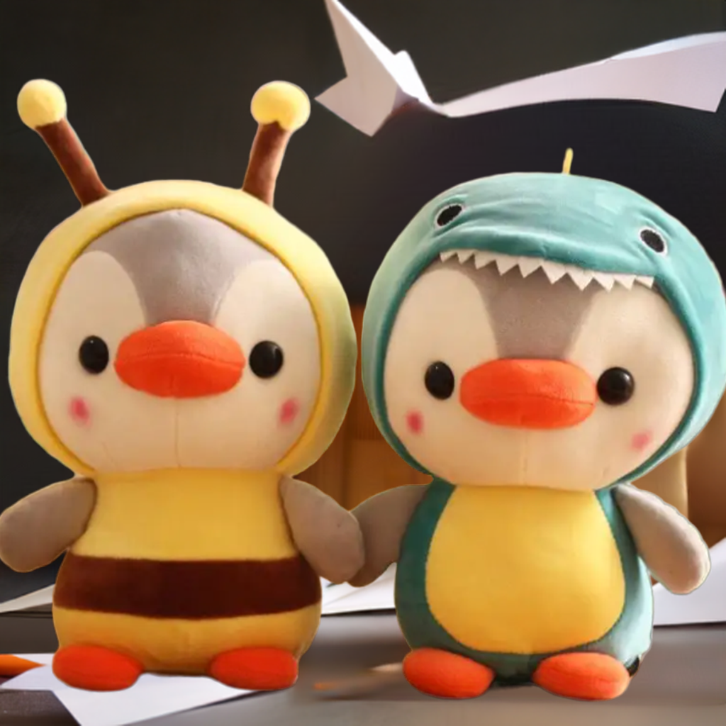 Cute plush Penguin in costume
